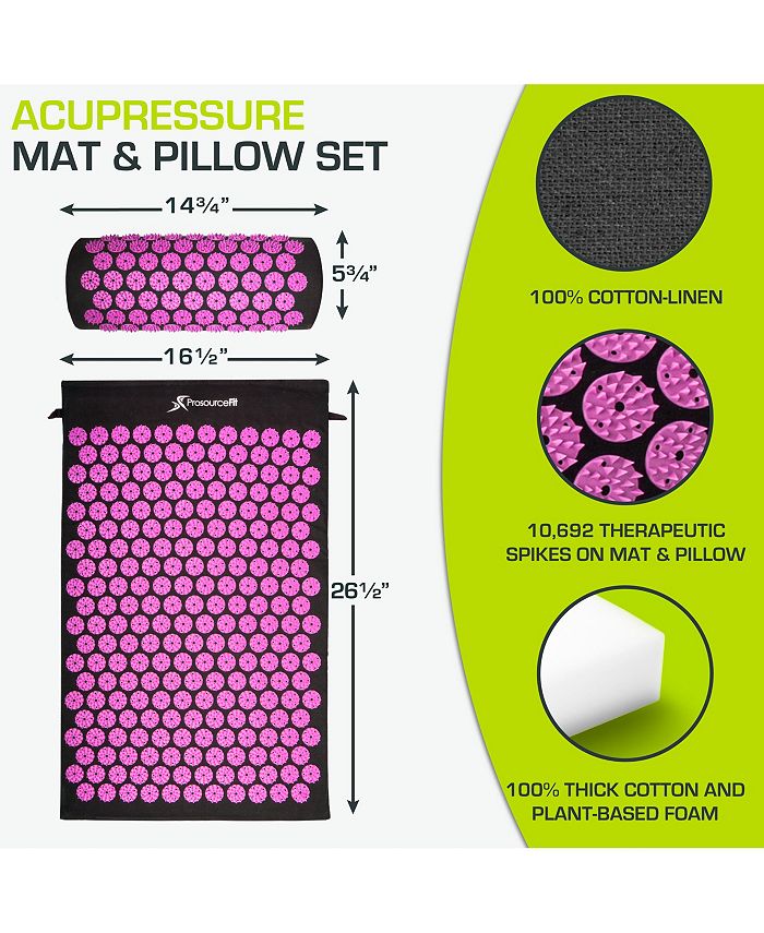 ProsourceFit Acupressure Mat and Pillow Set Macy's