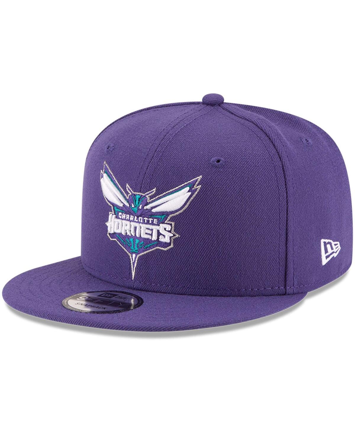 New Era Men's Purple Charlotte Hornets Official Team Color 9fifty Snapback Hat In Purple