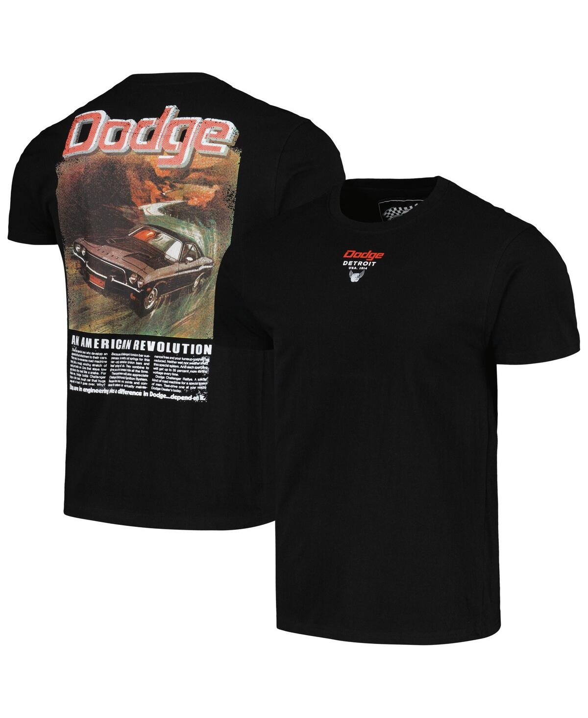 Men's Black Dodge An American Revolution Graphic T-Shirt - Black