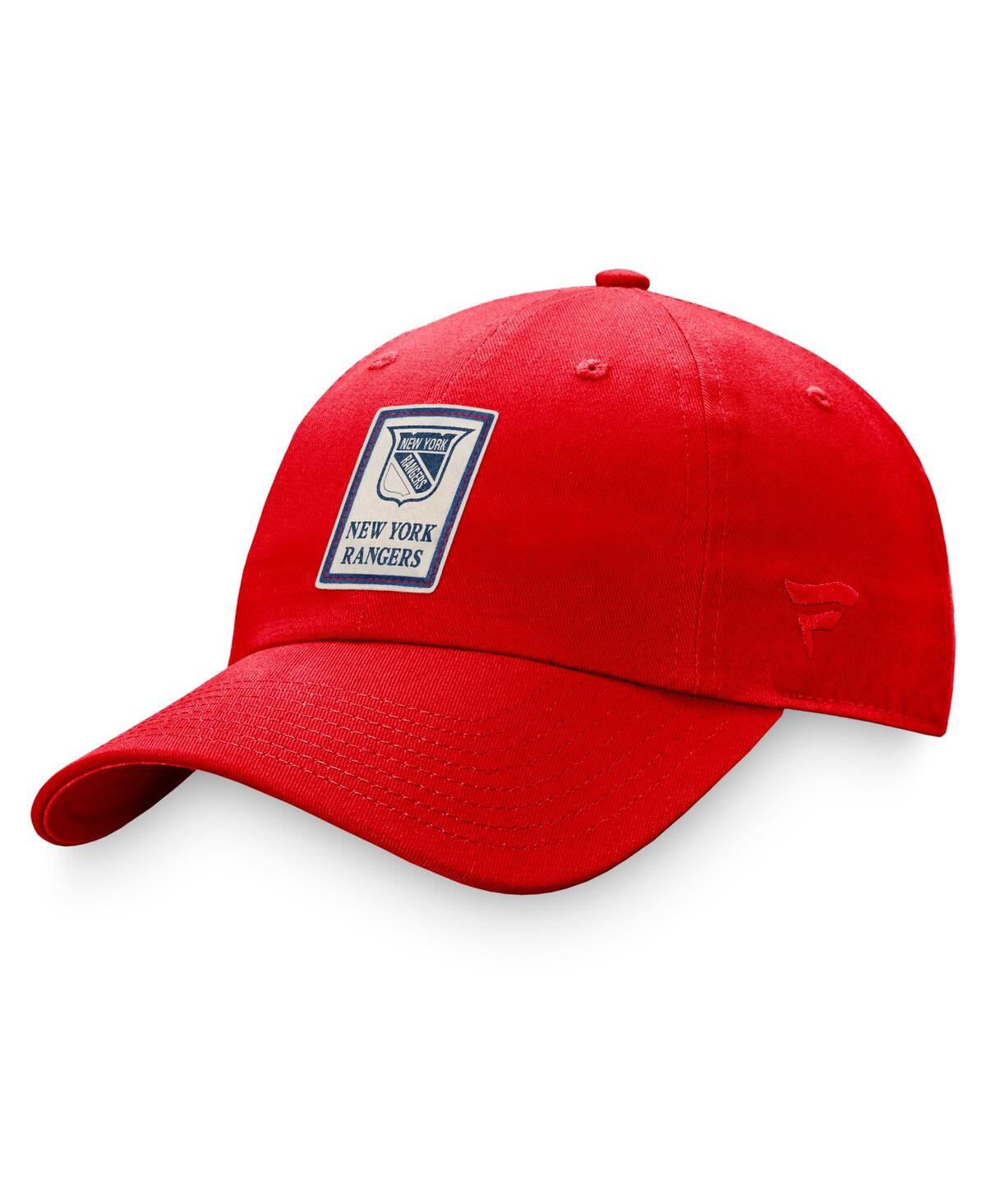 Branded Women's Red New York Rangers Heritage Vintage-Like Adjustable Hat - Athltc Red
