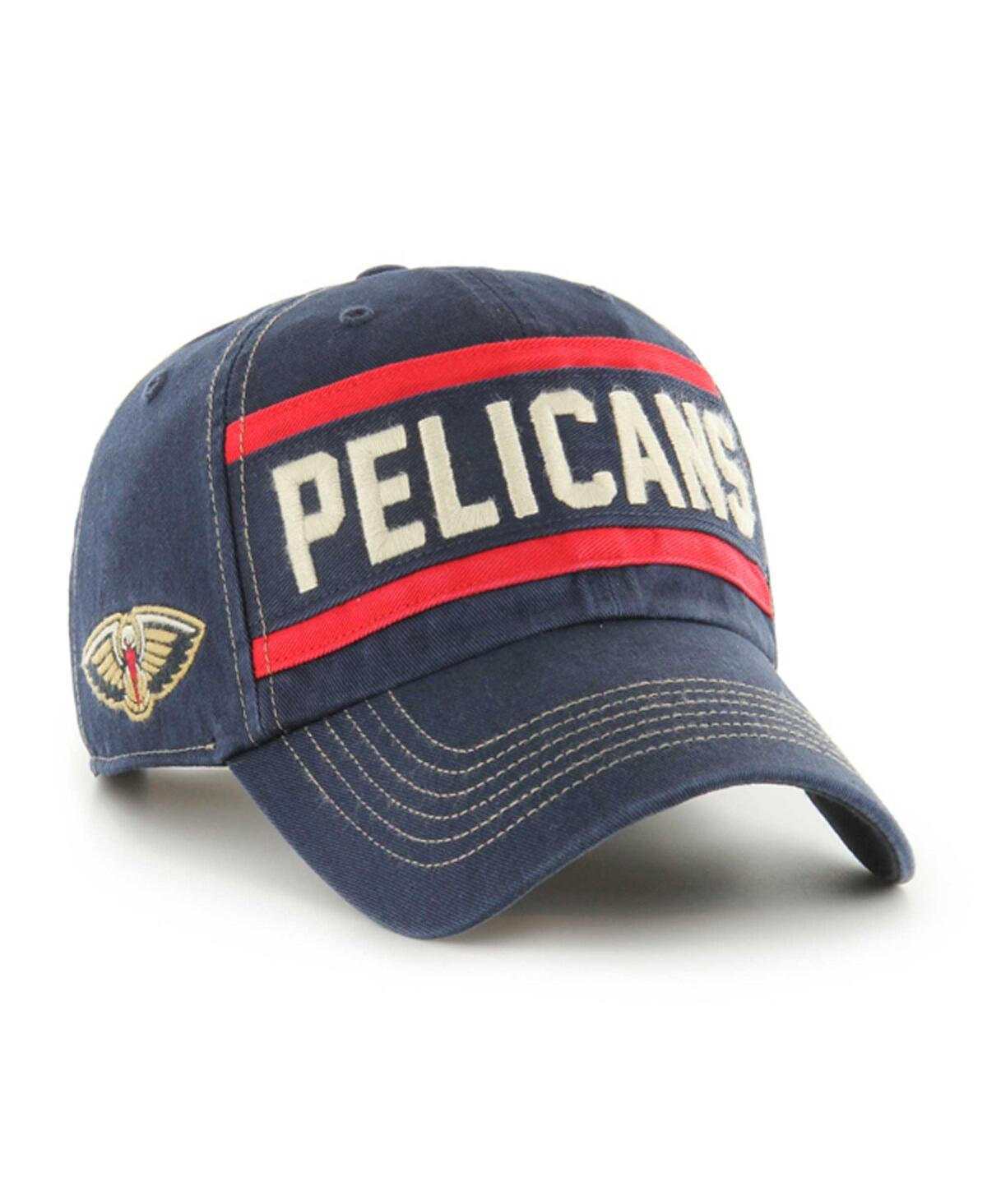 Shop 47 Brand 47 Men's Navy New Orleans Pelicans Quick Snap Clean Up Adjustable Hat