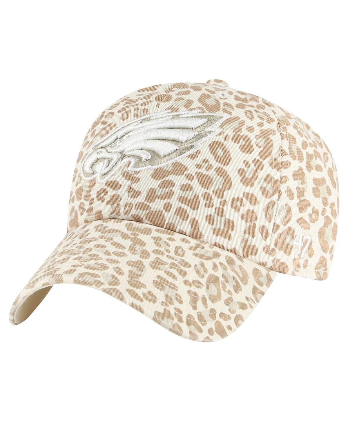 Shop 47 Brand 47 Women's Natural Philadelphia Eagles Panthera Clean Up Adjustable Hat