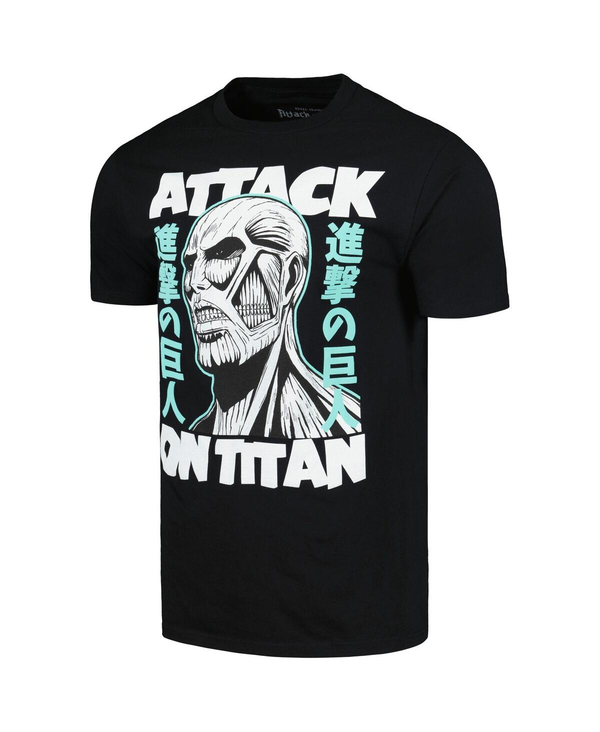 Ripple Junction Men's Black Attack On Titan Graphic T-shirt In Black