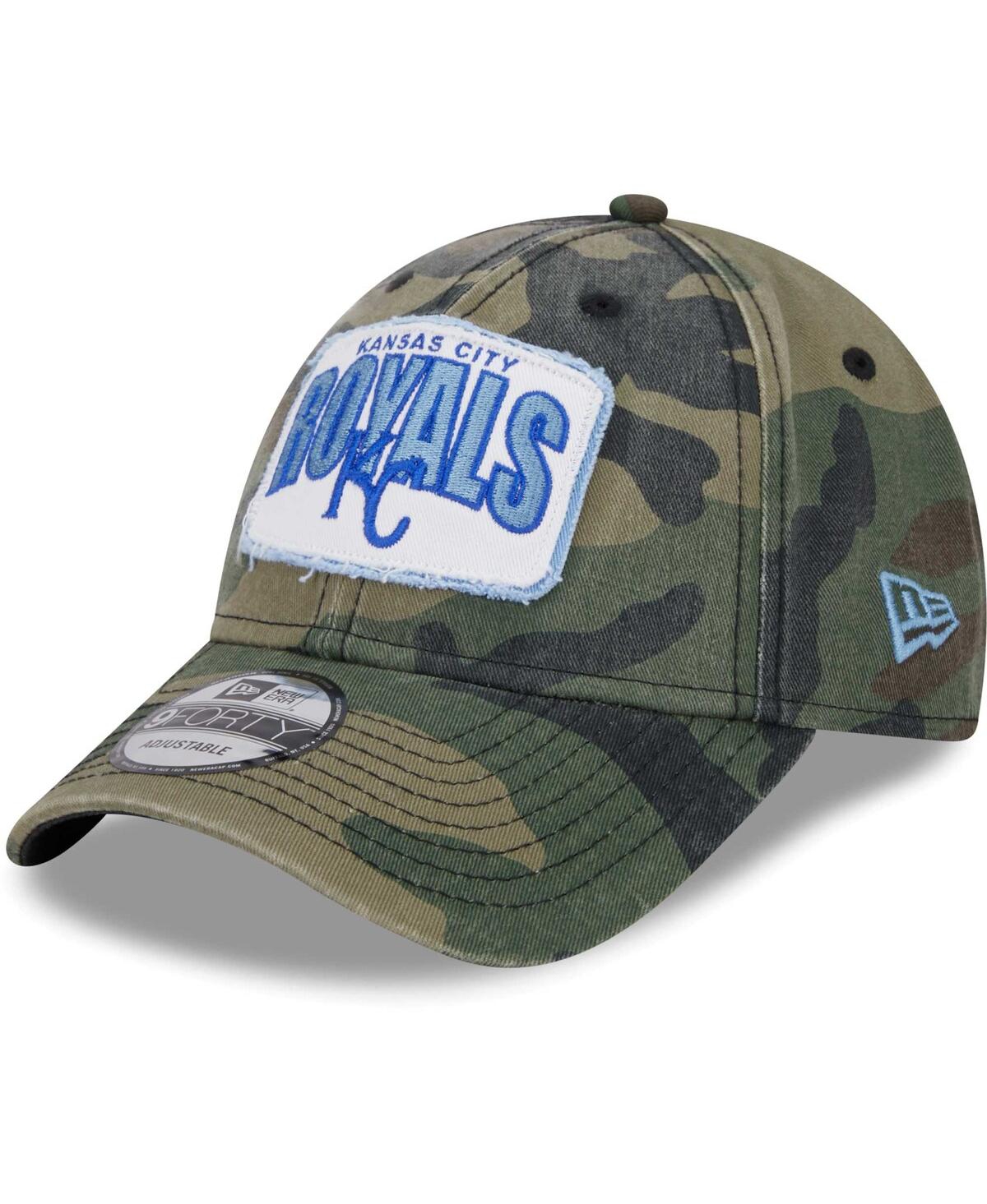 Shop New Era Men's Camo Kansas City Royals Gameday 9forty Adjustable Hat