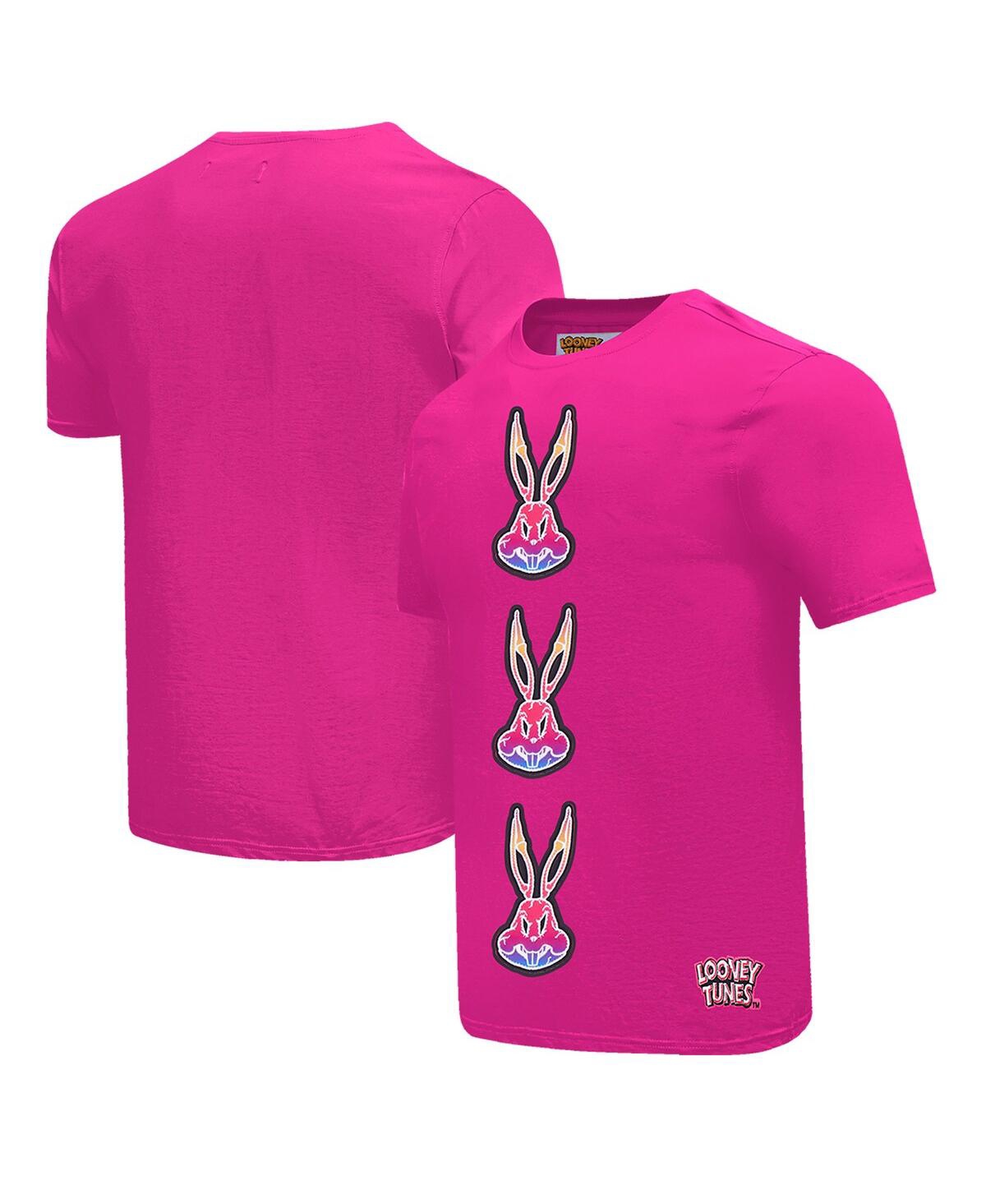 Men's Bugs Bunny Pink Looney Tunes Acid Colors T-Shirt - Pink