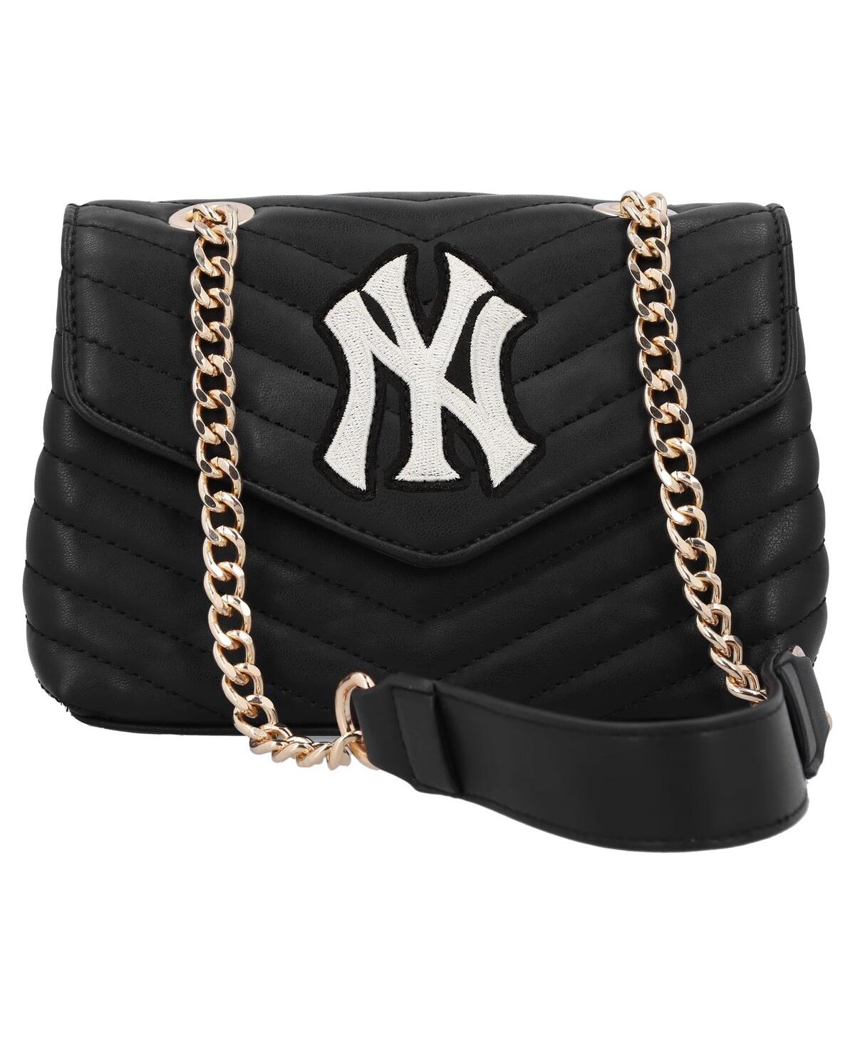 Shop Cuce New York Yankees Quilted Crossbody Purse In Black