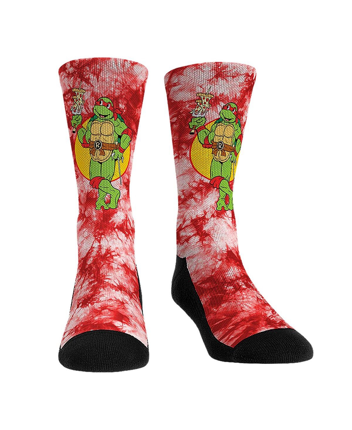 Rock Em Socks Unisex Teenage Mutant Ninja Turtles Raphael Tie-Dye Crew Socks