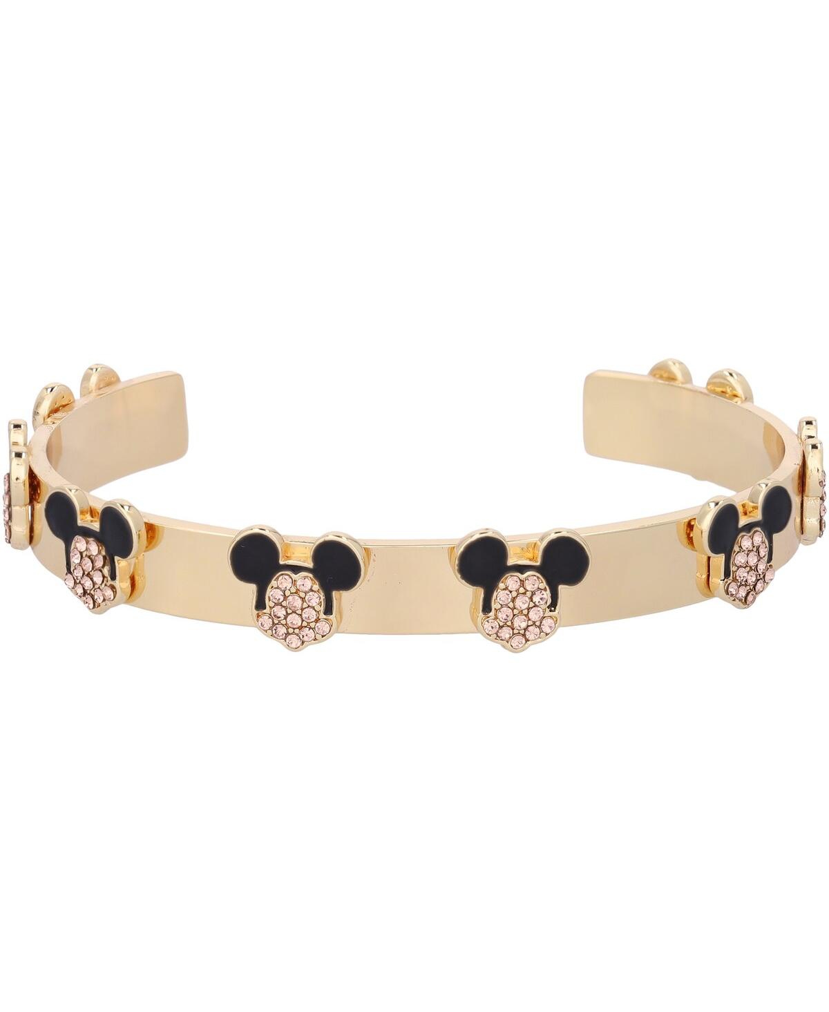 Women's Mickey Friends Mickey Mouse Cuff Bracelet - Gold