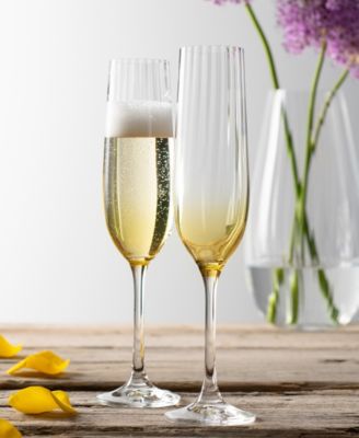 Galway Crystal Erne Flutes, Set of 2