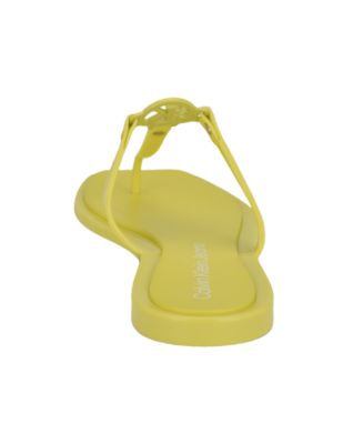 Women's Edhen Logo T-Strap Flat Jelly Sandals