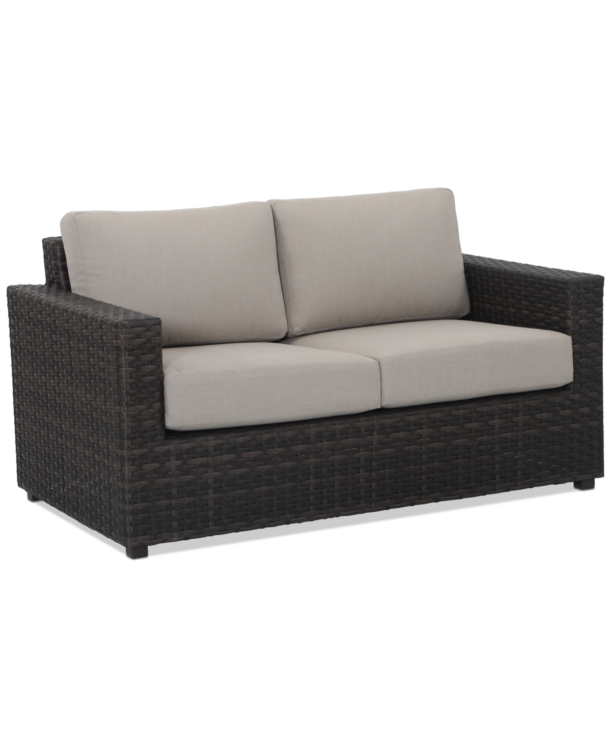 Shop Macy's Ember Outdoor Loveseat, Created For  In Beige