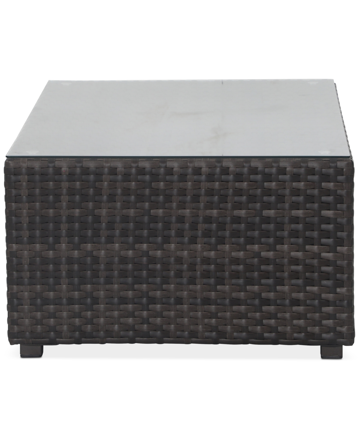 Macy's Ember Outdoor Coffee Table In Dark Brown