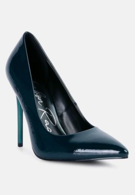 Womens Personated Stiletto Heel Pumps