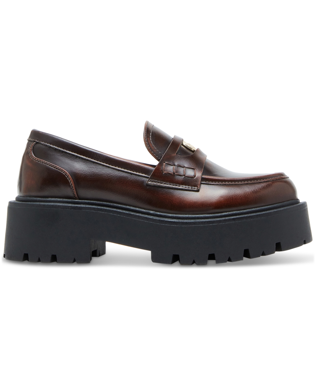 Madden Girl Calistaa Platform Lug Sole Penny Loafers
