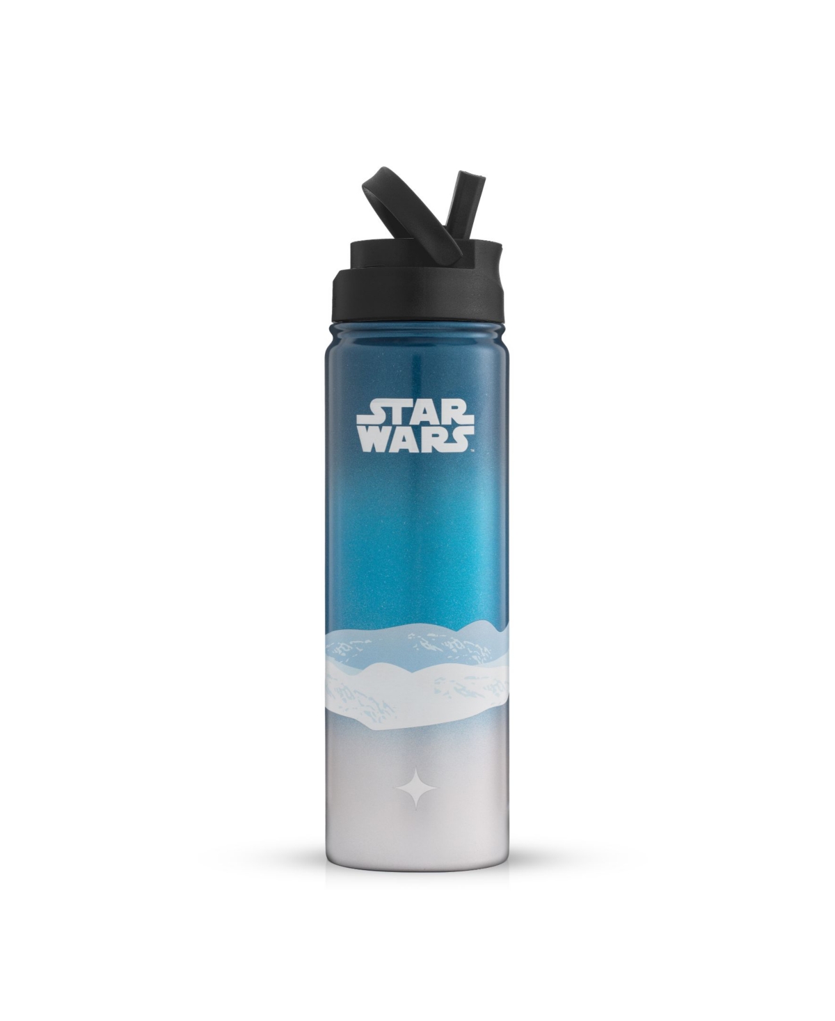 Joyjolt Star Wars Destinations Collection Hoth Vacuum Insulated Water Bottle In Blue