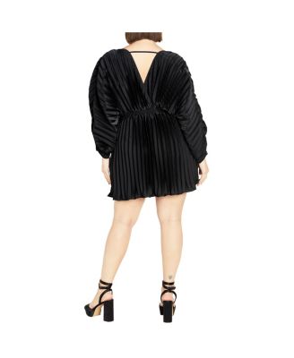 Women's Chloe Accordion Sleeve Pleat Dress