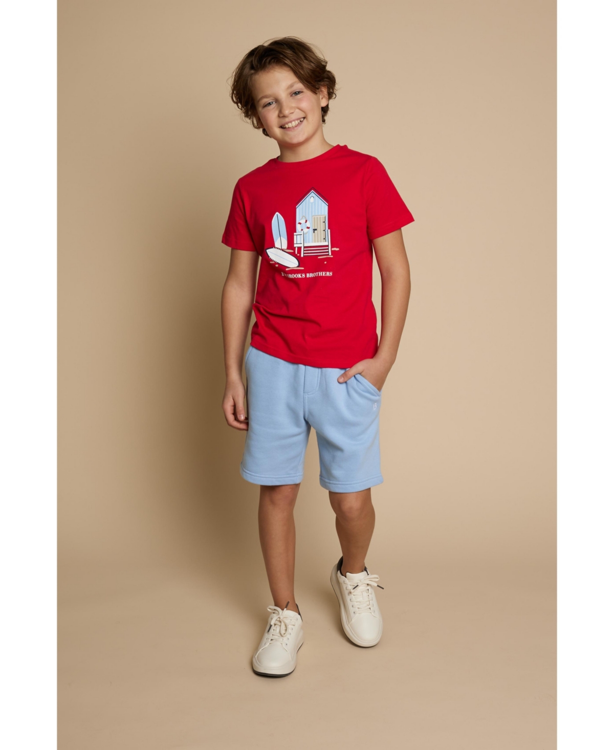 B by Brooks Brothers Big Boys Beach House Graphic T-shirt