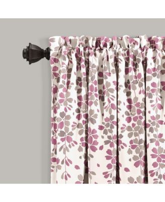 Weeping Flower Light Filtering Window Curtain Panels