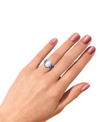 Lab Grown Opal & Sky Blue Topaz (2 ct. t.w.) Ring in Sterling Silver