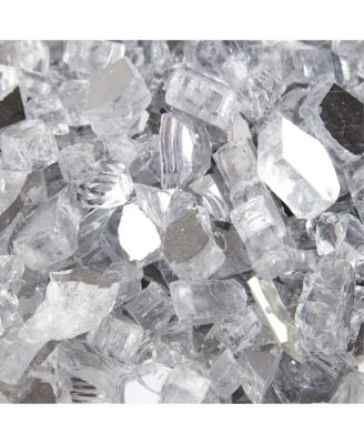 Fire Pit Fire Glass Tempered Glass Rocks for Fireplace Accessories