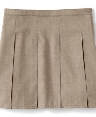 Big Girls Box Pleat Skirt Top of Knee