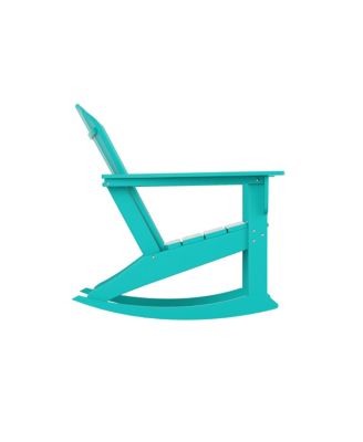 Outdoor Patio Poly Adirondack Rocking Chair Rocker