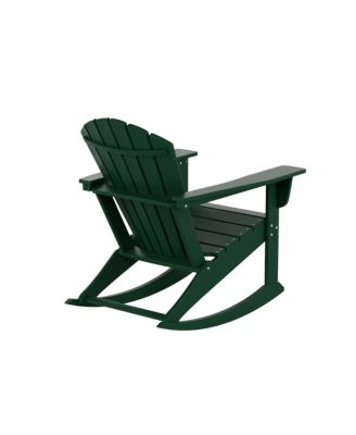 Outdoor Patio Poly Adirondack Rocking Chair Rocker