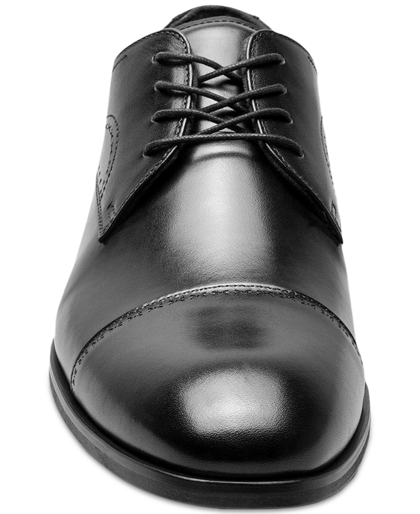 Мужские туфли Stacy Adams Bryant Lace-Up Cap-Toe Oxford Dress Shoes, цвет: Чёрный — фото 2