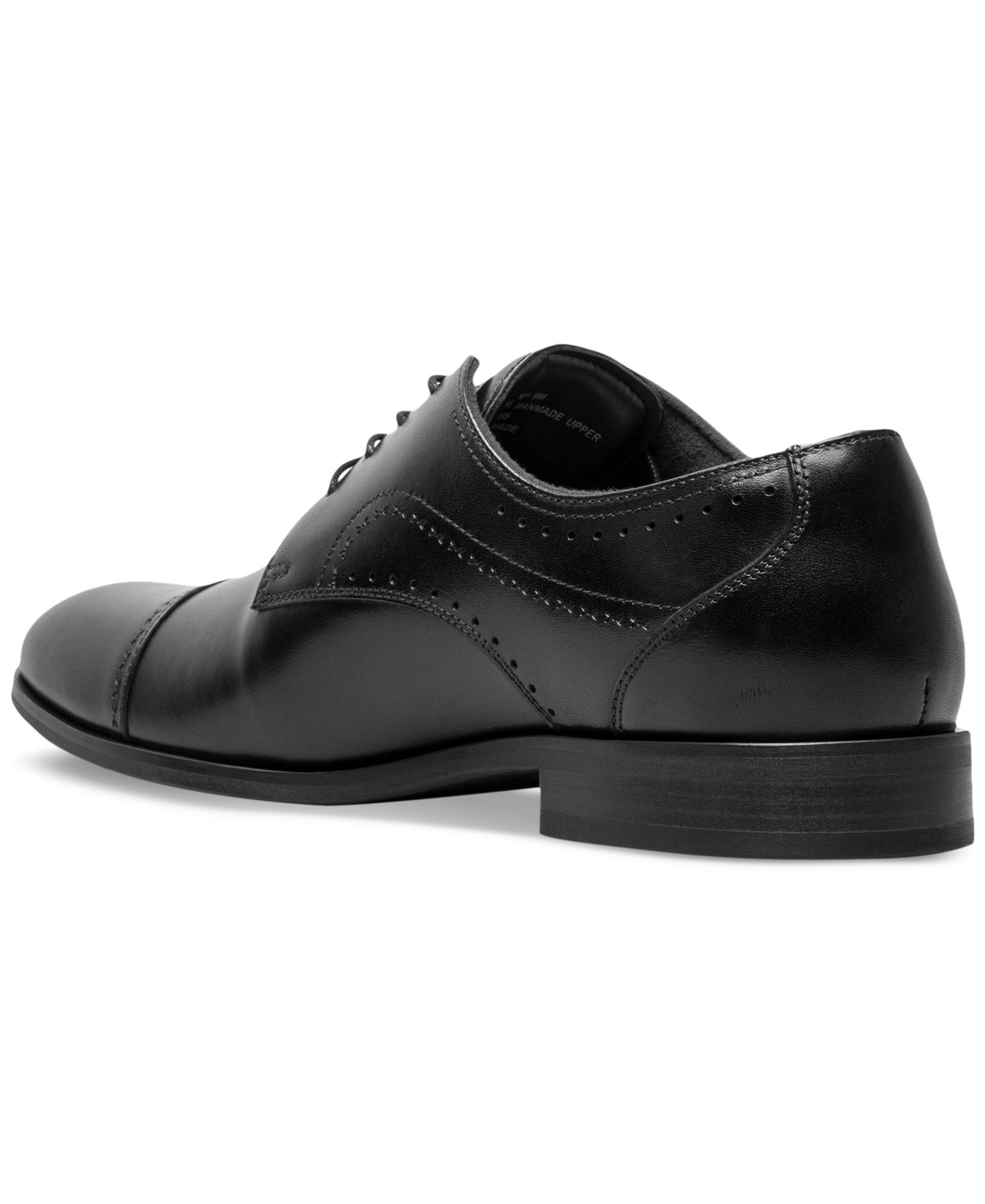 Мужские туфли Stacy Adams Bryant Lace-Up Cap-Toe Oxford Dress Shoes, цвет: Чёрный — фото 8