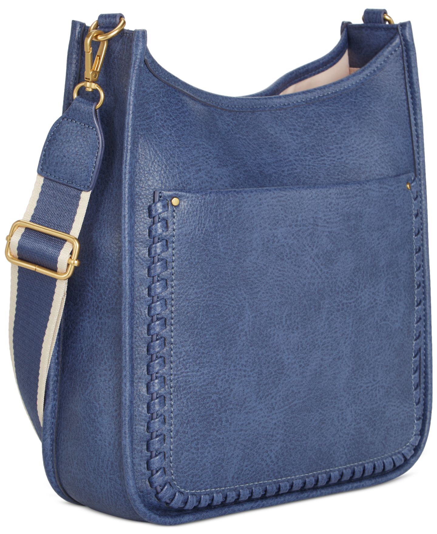 Женская сумка Style & Co Whipstitch Medium Crossbody, цвет: Синий — фото 4