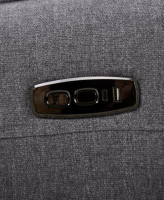 Olper 3-Pc. Fabric Zero Wall Sofa with 2 Power Recliners and 1 Console