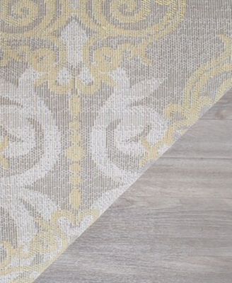  Evoke EVK230D Grey/Ivory 8' x 10' Area Rug