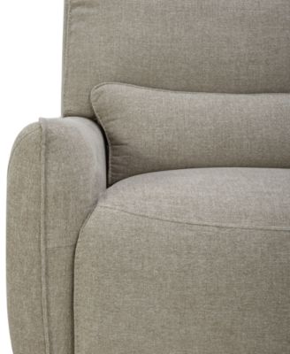 Olper 6-Pc. Fabric Zero Wall Sectional Sofa with Three Power Motion Pieces & Console, Created for Macy's