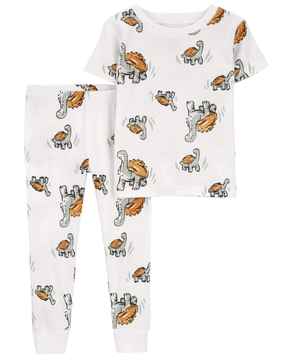 Carter's Babies' Toddler Boys 2 Piece Turtle 100% Snug Fit Cotton Pajamas In Multi
