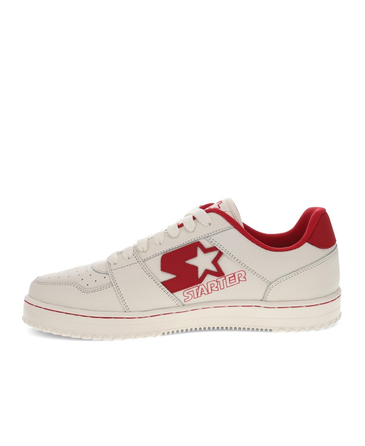 Shop Starter Men's Lfs1 Sneaker In Off White-red