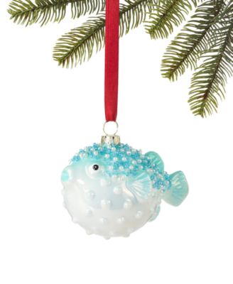 Macy's - Seaside Blue Fish Ornament