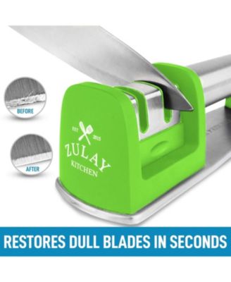 Manual Knife Sharpener for Straight & Serrated Steel Knives