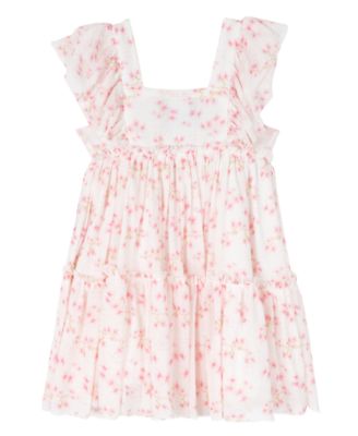 Rare Editions Baby Girl Floral Power Mesh Dress - Macy's