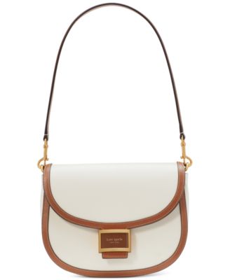 kate spade new york - Katy Textured Leather Convertible Saddle Bag