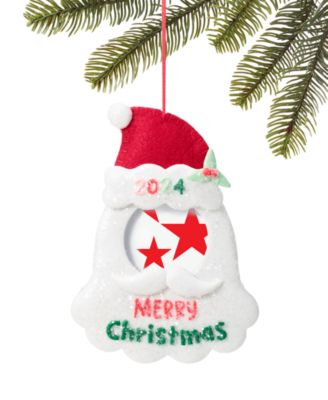 Holiday Lane - Christmas Cheer Frame with Santa Hat Ornament