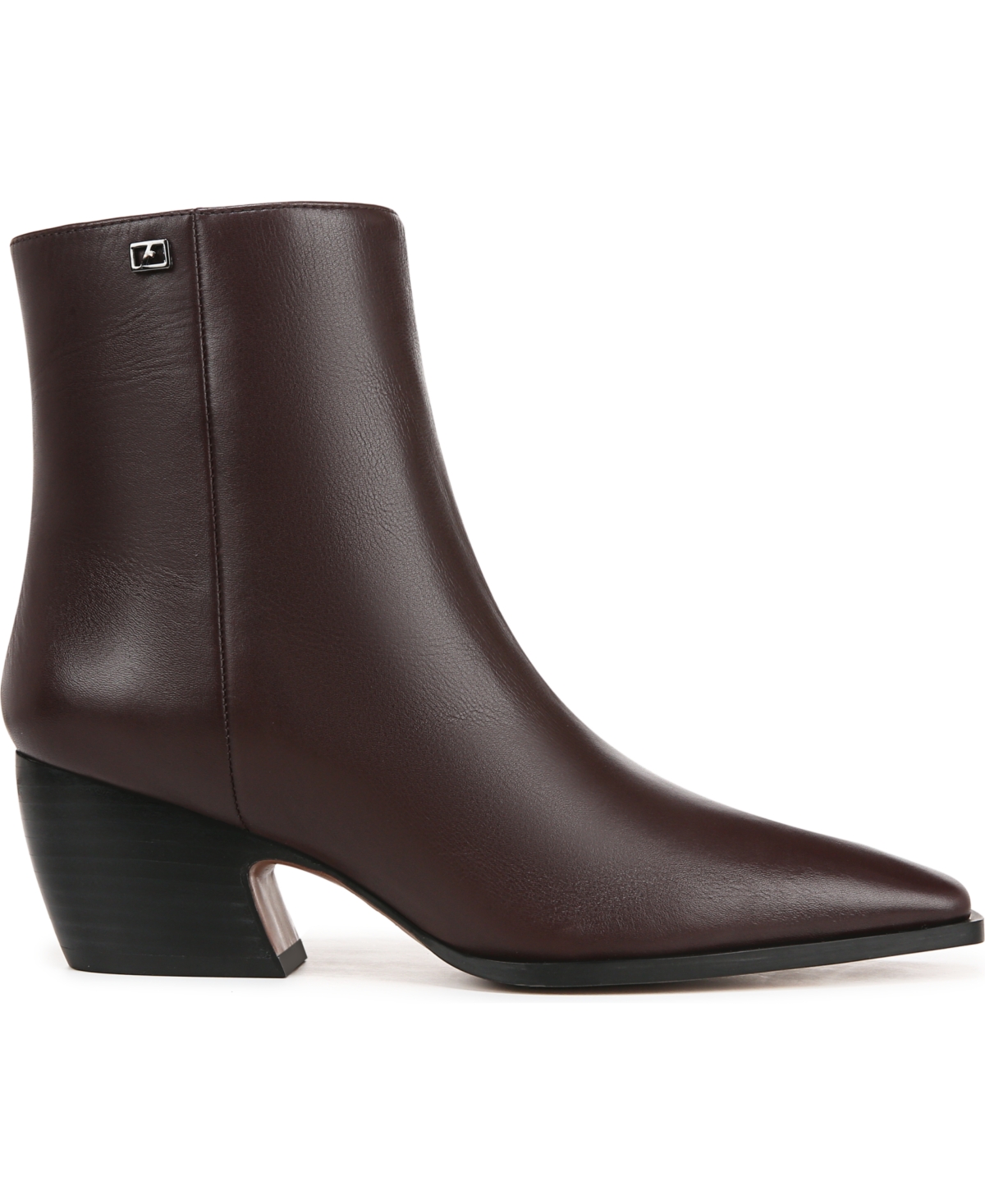 Franco Sarto Women's Vivian Western Block Heel Booties In Castagno Brown Leather
