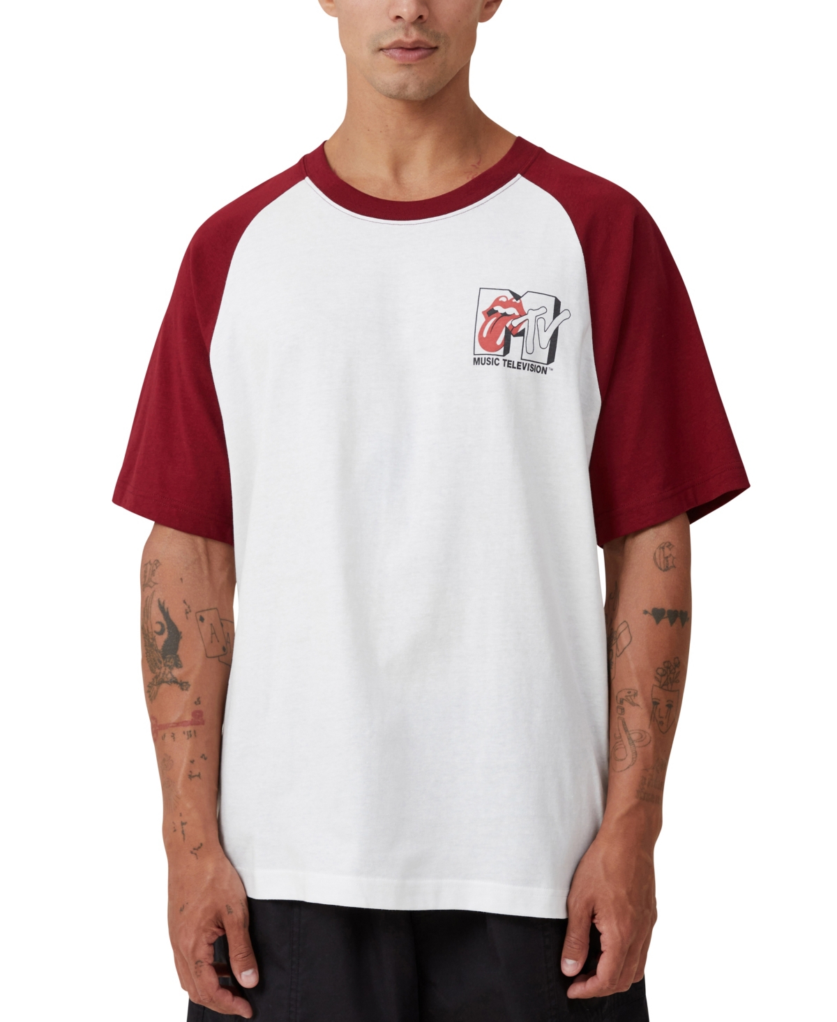 Men's Mtv X Rolling Stones Loose Fit T-Shirt - Multi