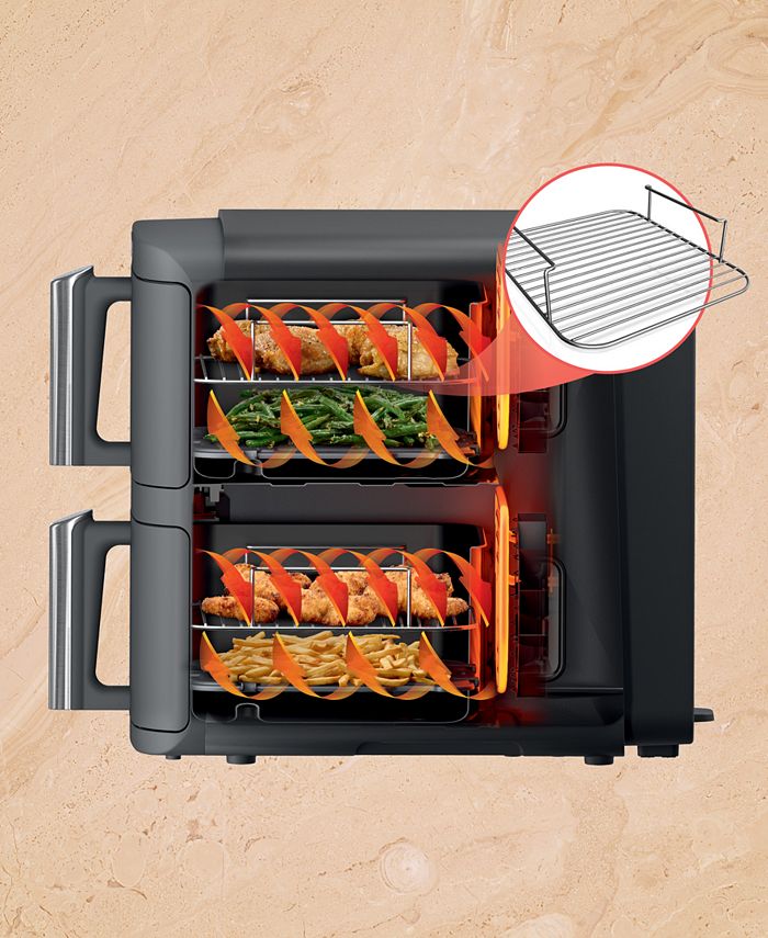 Accessori Per Friggitrice Ad Aria Ninja SL401 DoubleStack XL: 2 Piastre In Acciaio Inox Per Grill E Croccantezza