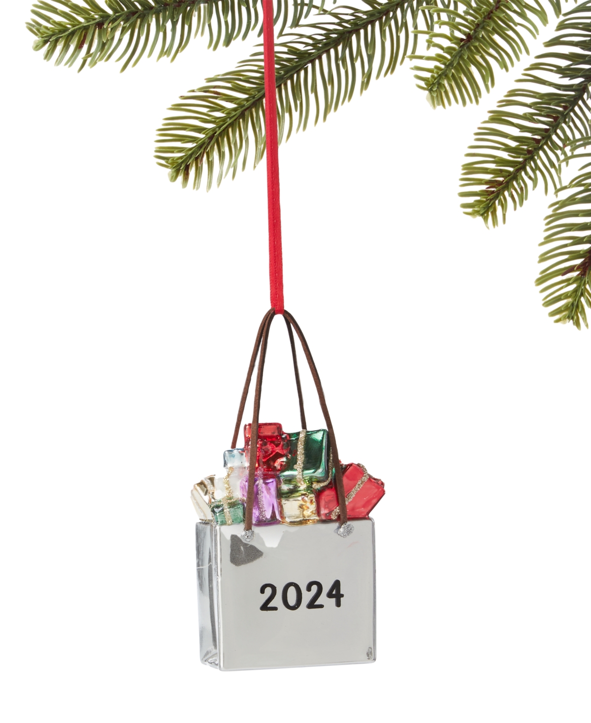 Holiday Lane Macy s Full Gift Bag with Macy s Star Ornament Created for Macy s Smart Closet