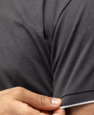 XRAY Men's Short Sleeve Pieced Pique Tipped Polo