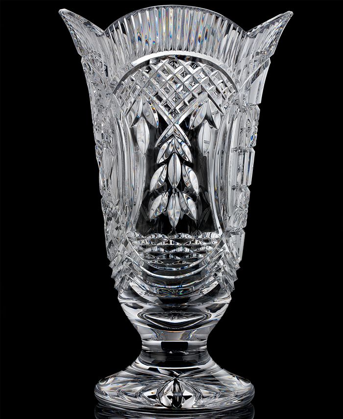 Waterford Master Craft Collection Crystal Four Season Footed Vase Macy's