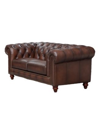 Alton Bay 68" Top Grain Leather Loveseat