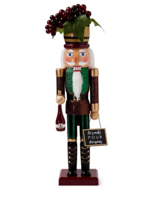 Shops The Wine Master Sommelier Wooden Dining & Bar Decor Holiday Nutcracker BNWT