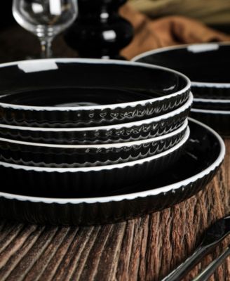 Lustra 16 Pc. Dinnerware Set, Service for 4