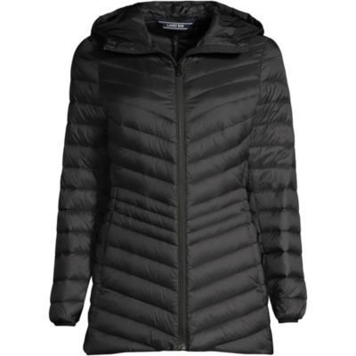 Women's Petite Ultralight Packable Long Down Jacket
